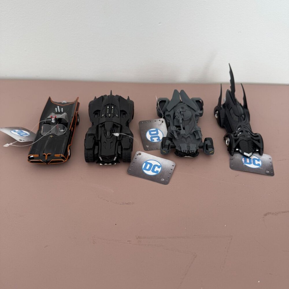Die-Cast DC Comics Batmobile Models Set Of 4